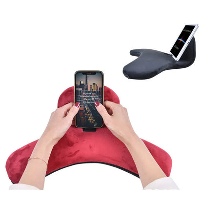 Desktop Tablet & Phone Stand Pillow Rest – Lazy Person Bracket for Book Reading, Relaxing, and Hands-Free Viewing