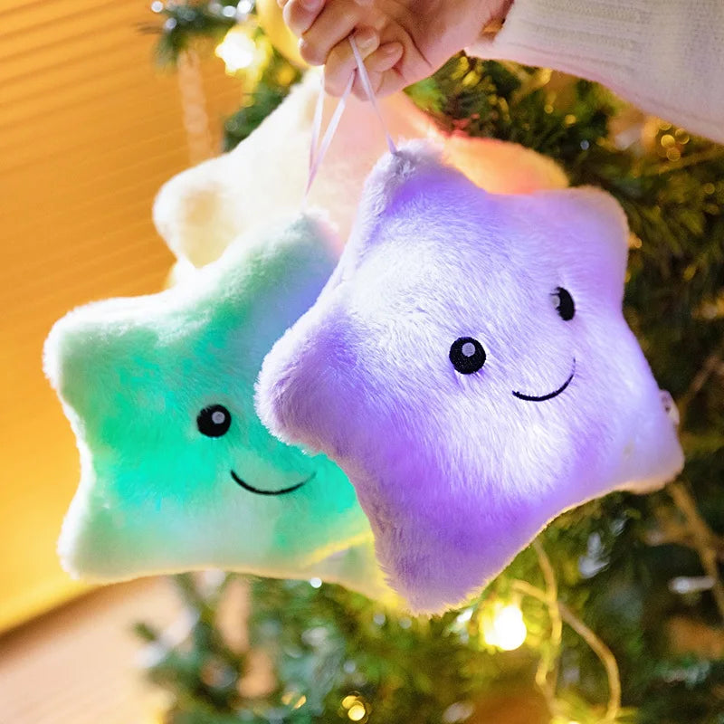 LED Glowing Star Plush Toy: Soft Stuffed Pillow Doll with Lights for Kids’ Gifts & Home Décor