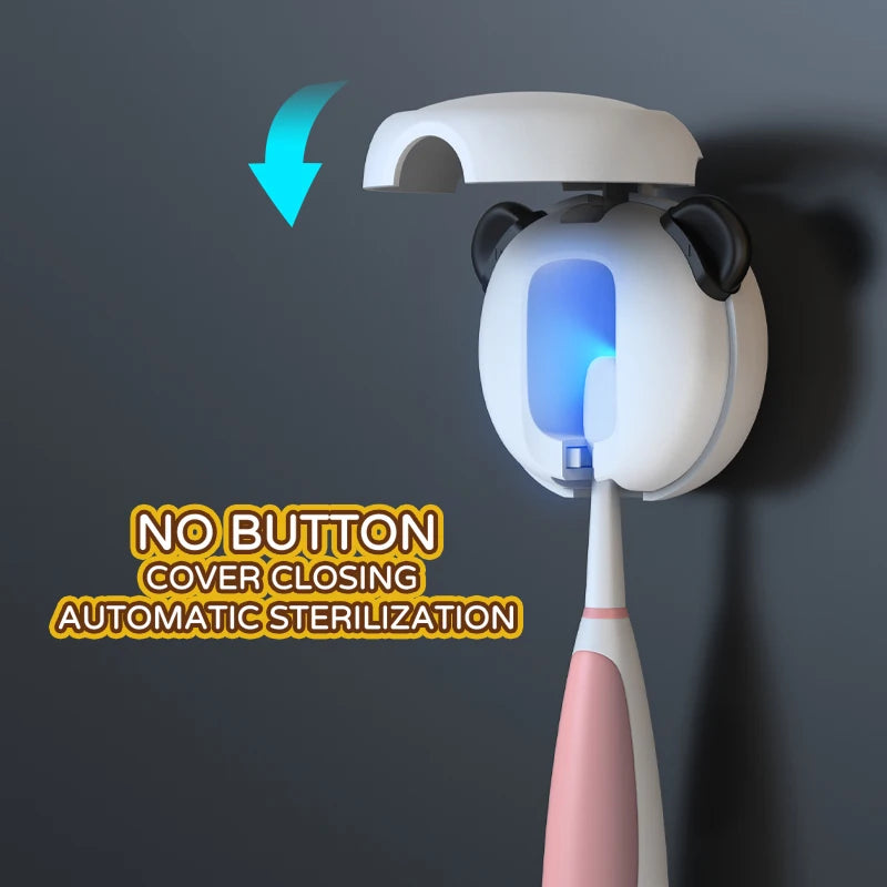 Wireless Smart UV Toothbrush Sterilizer: Portable Automatic Sanitizer Holder for Hygienic Oral Care