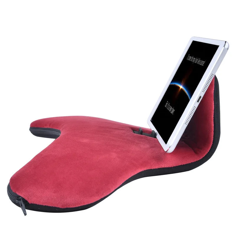 Desktop Tablet & Phone Stand Pillow Rest – Lazy Person Bracket for Book Reading, Relaxing, and Hands-Free Viewing