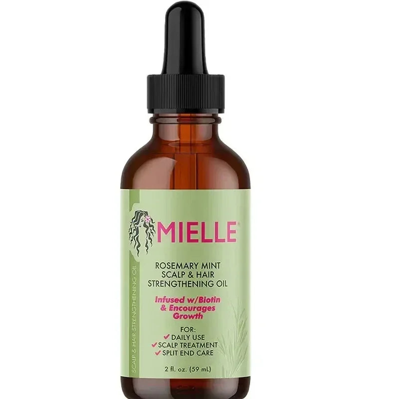 Mielle Rosemary Mint Scalp & Hair Strengthening Oil – Nourishes, Repairs Split Ends, and Promotes Healthy Hair Growth