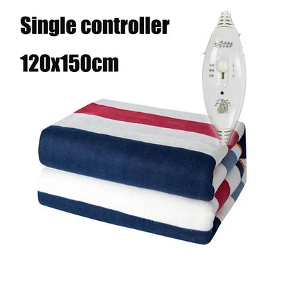 UK Smart Electric Heated Blanket: Winter Heating Blanket with Adjustable Temperature & Timer, Heated Carpet Mat