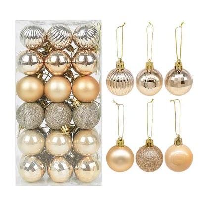 1 Box of Christmas Balls – Hanging Tree Ornaments for Home & Party Décor – 2024 New Year Gift