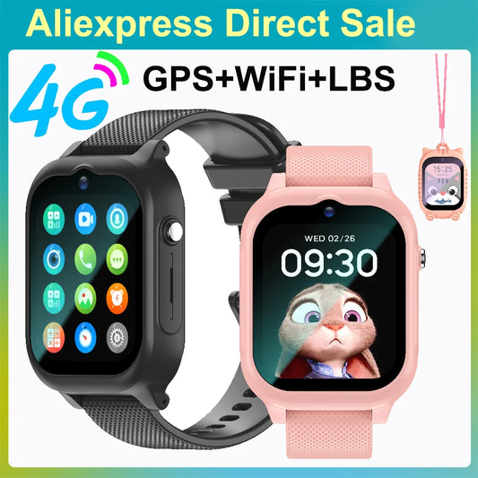 New Kids Smart Watch 4G GPS Tracker with Video Call, SOS Alert, Voice Monitor, Camera & Wi-Fi – Child Location Tracker and Phone Watch