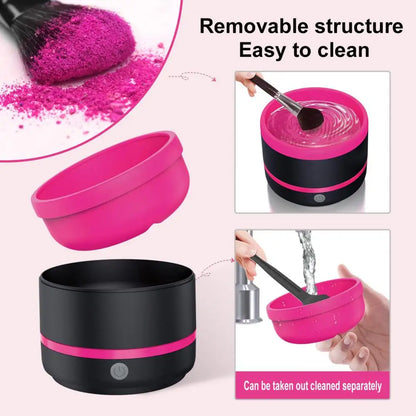 GlowUK™ Electric Makeup Brush Cleaner – Fast & Effective Cleaning at Your Fingertips