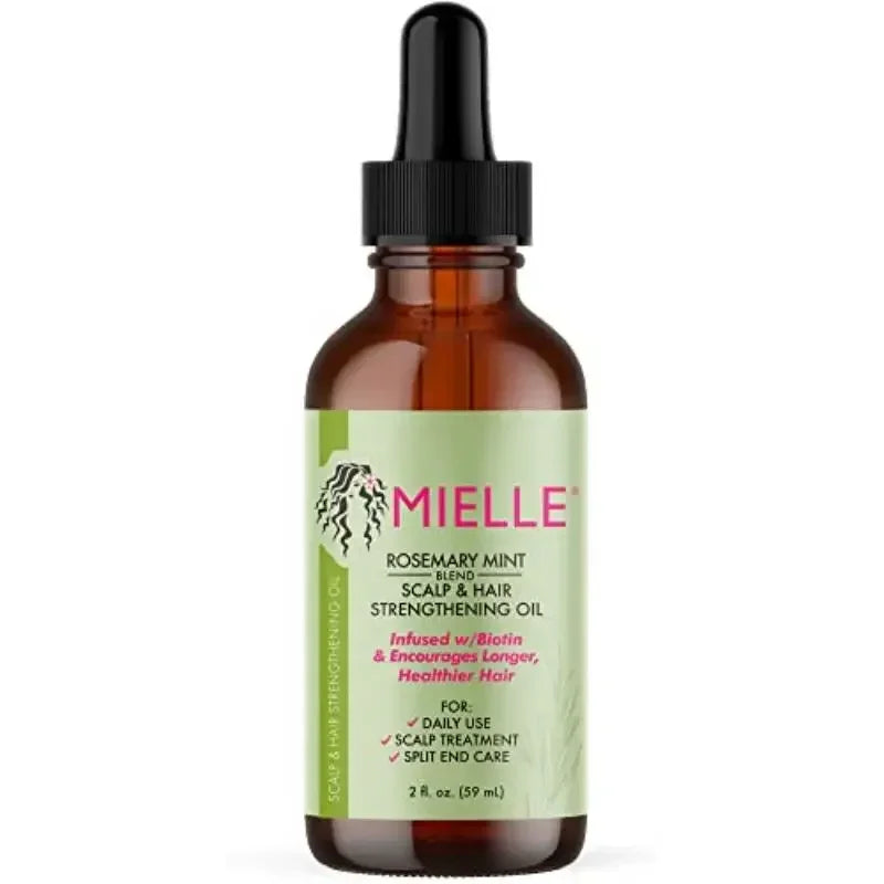 Mielle Rosemary Mint Scalp & Hair Strengthening Oil – Nourishes, Repairs Split Ends, and Promotes Healthy Hair Growth