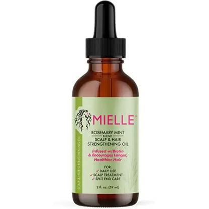 Mielle Rosemary Mint Scalp & Hair Strengthening Oil – Nourishes, Repairs Split Ends, and Promotes Healthy Hair Growth