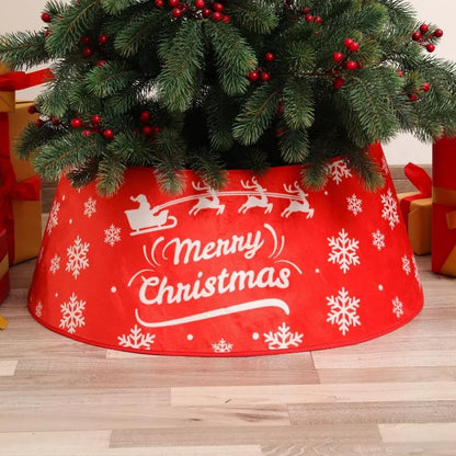 Sequin Christmas Tree Skirt – 3D Printed Tree Bottom Decoration for Family Holiday Parties & New Year Celebrations