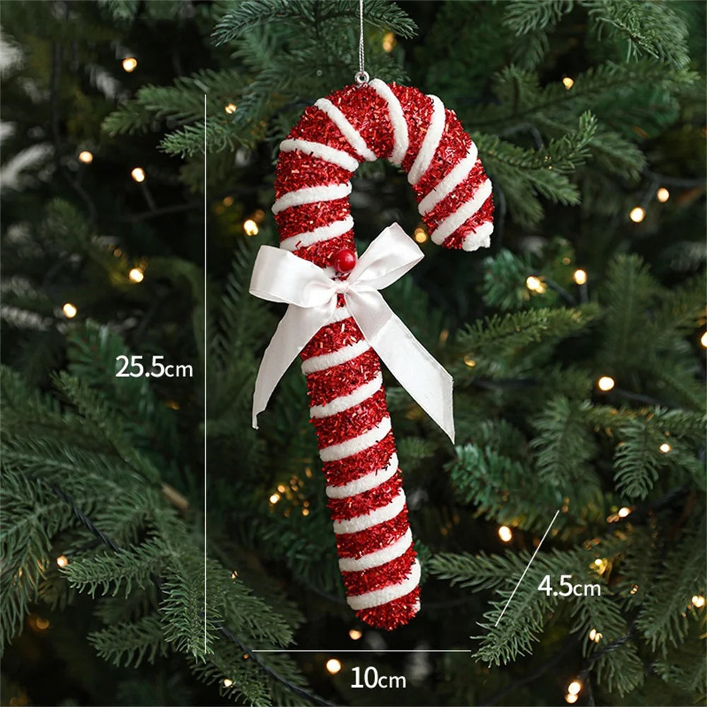 Christmas Lollipop & Candy Cane Pendant Set: Festive Hanging Ball Ornaments for Xmas Tree Décor 1