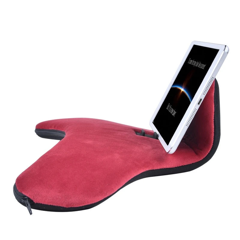 Desktop Tablet & Phone Stand Pillow Rest – Lazy Person Bracket for Book Reading, Relaxing, and Hands-Free Viewing