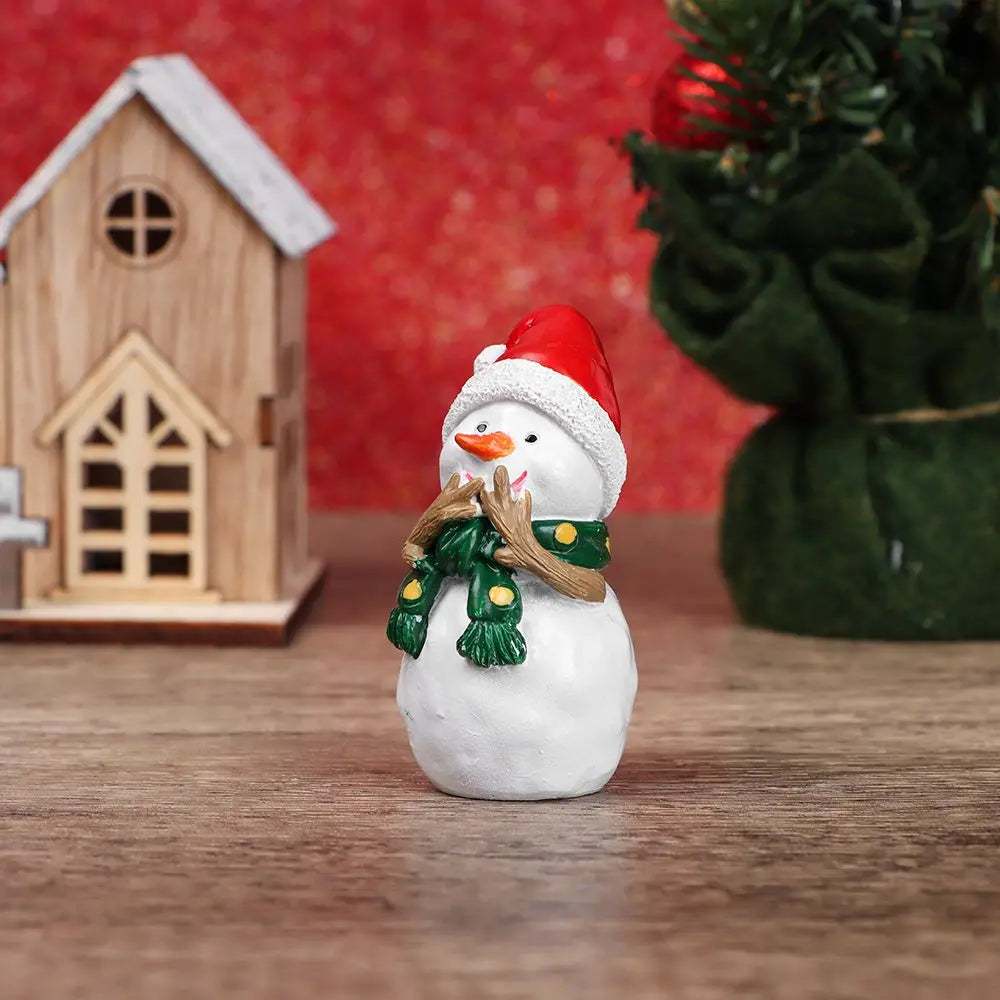 Christmas Miniatures Figurines – Santa Claus, Snowmen, Bear & More for Xmas Tree, Dollhouse, Moss Terrarium & Fairy Garden Décor