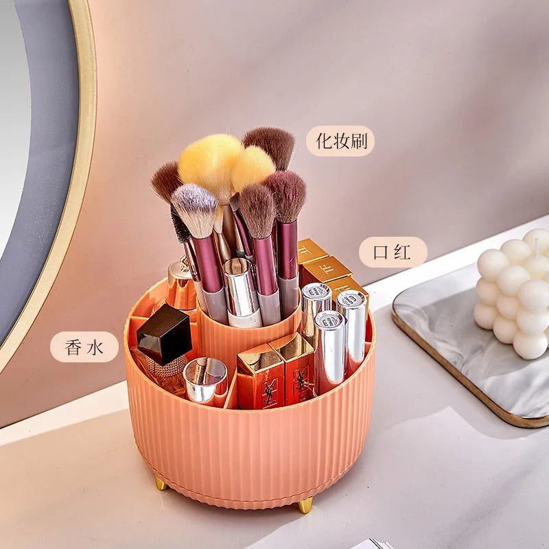 GlowUK™ Desktop Rotating Storage Bucket – Simplify Your Makeup Storage