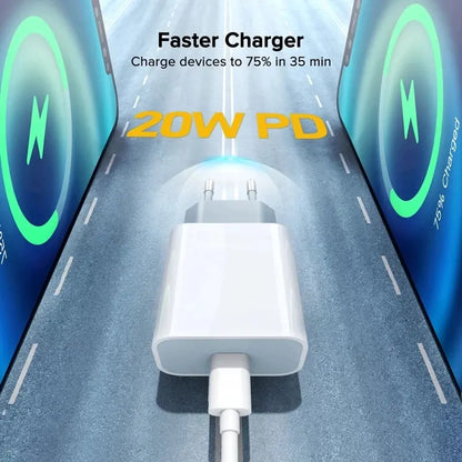 Gadget Kingdom™ 20W Fast Charger for iPhone – High-Speed Charging Adapter