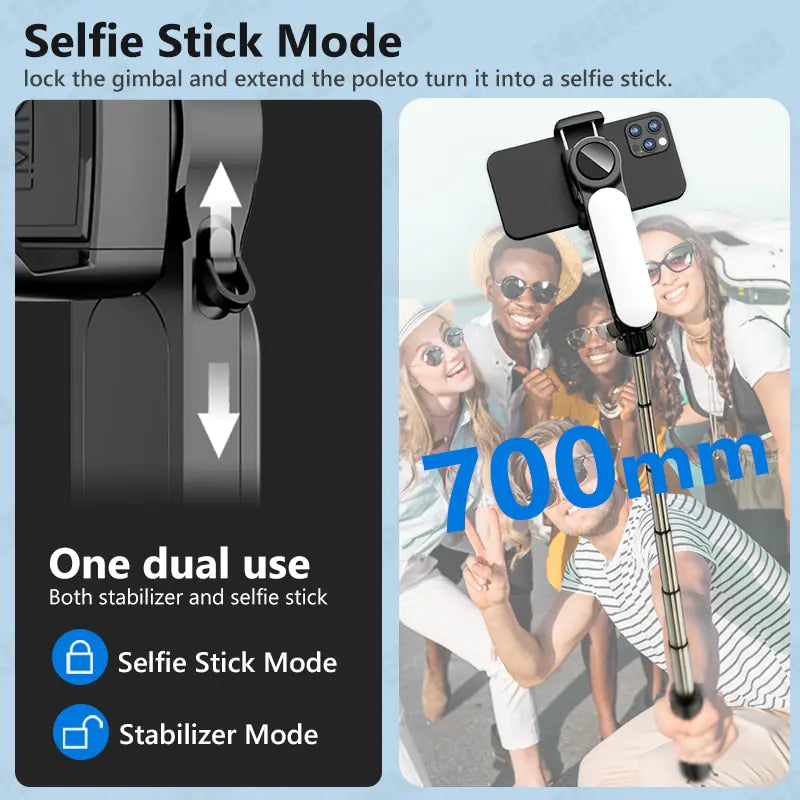 Selfie stick stabiliser