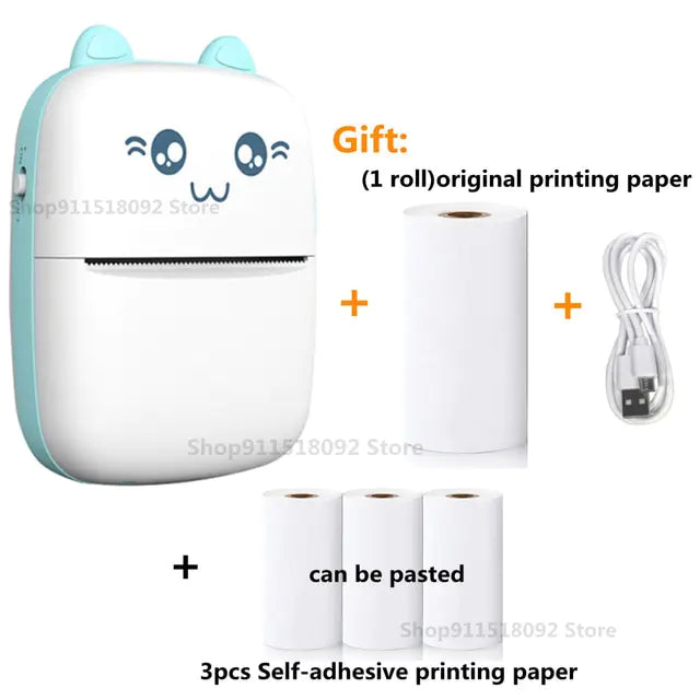 Cat Shape Mini Printer