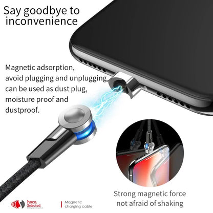 Gadget Kingdom™ 180-Degree Rotating Magnetic Charging Cable - High-Speed Data Transfer and Charging for Multiple Devices - UK Quality