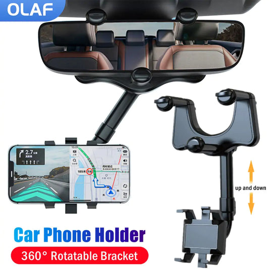 360-Degree Rotatable Smartphone Car Holder - Adjustable Mount for Secure and Convenient Use - UK Quality