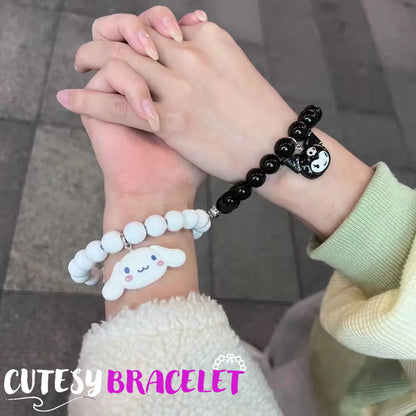 Cutesy Bracelet- Kuromi & Cinnamoroll