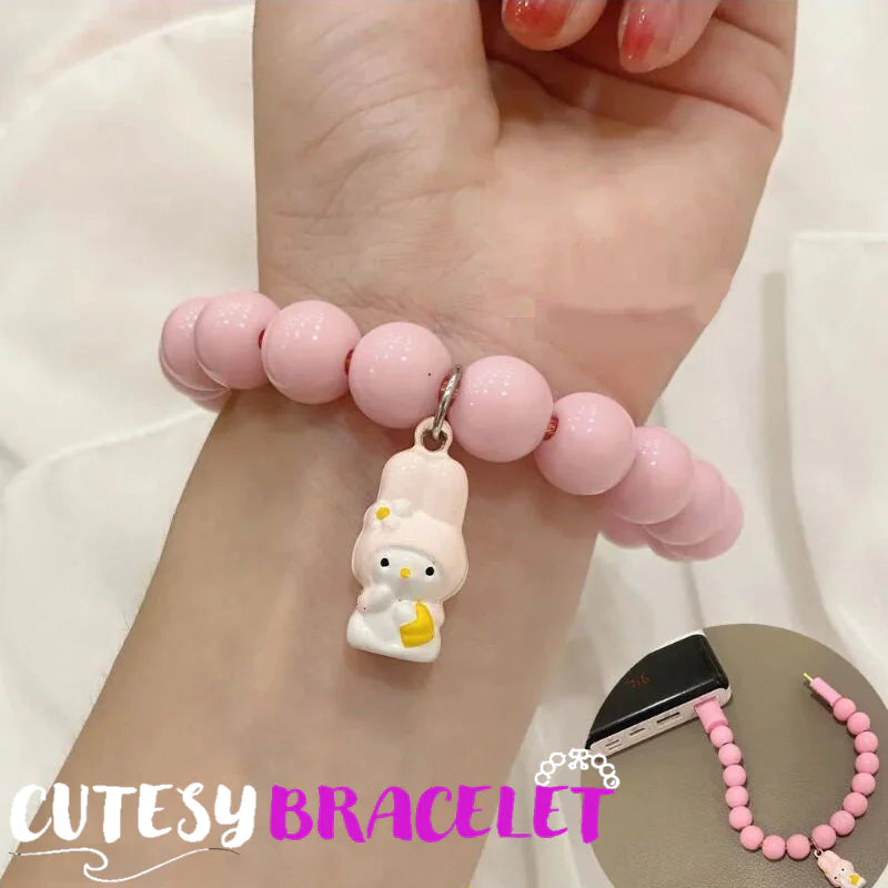 Cutesy Bracelet- Kuromi & Cinnamoroll