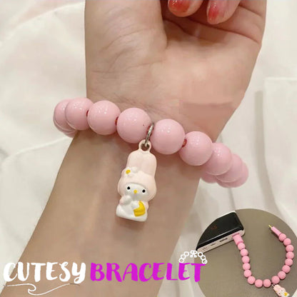 Cutesy Bracelet- Kuromi & Cinnamoroll