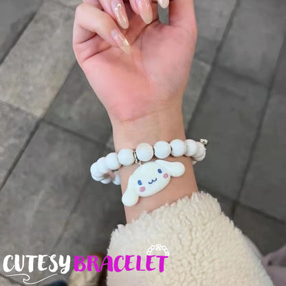 Cutesy Bracelet- Kuromi & Cinnamoroll