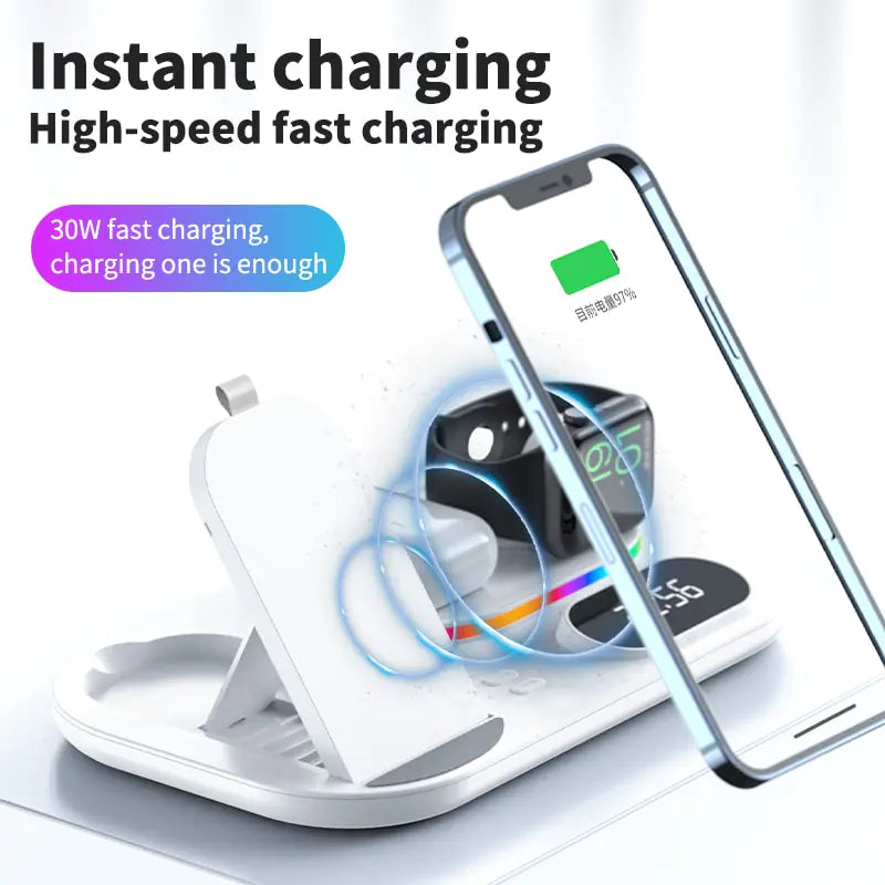 LED Wireless Charger Dock